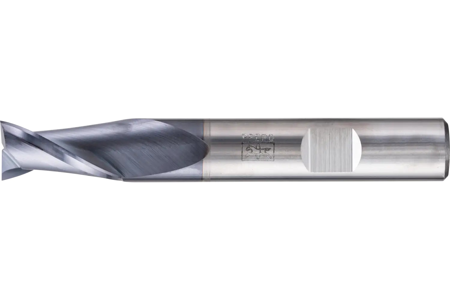 Picture of Pferd Square End Mill, 2 flutes, 1/2" Dia, 1" APMX, 3" OAL, Weldon shank